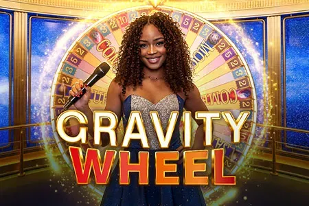 Gravity Wheel live game show with multipliers