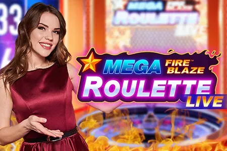 Mega Roulette live dealer game — multiplier roulette at Cazeus