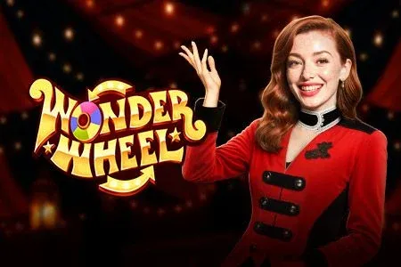 Wonder Wheel live casino game — big win wheel show